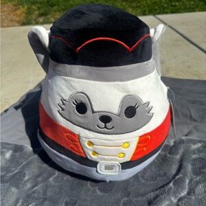 Squishmallows Nutcracker Bear - Black, Gray, Red